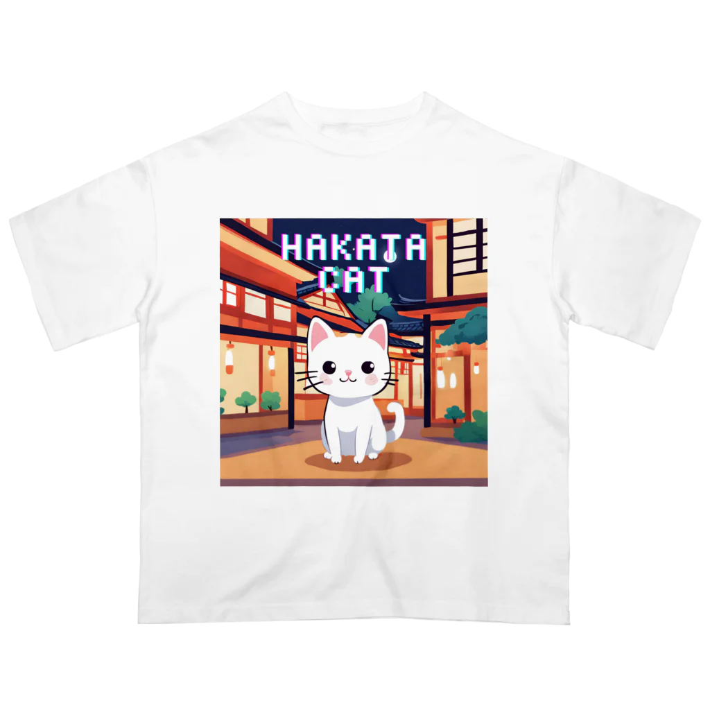 DanefushiのHAKATA CAT オーバーサイズTシャツ