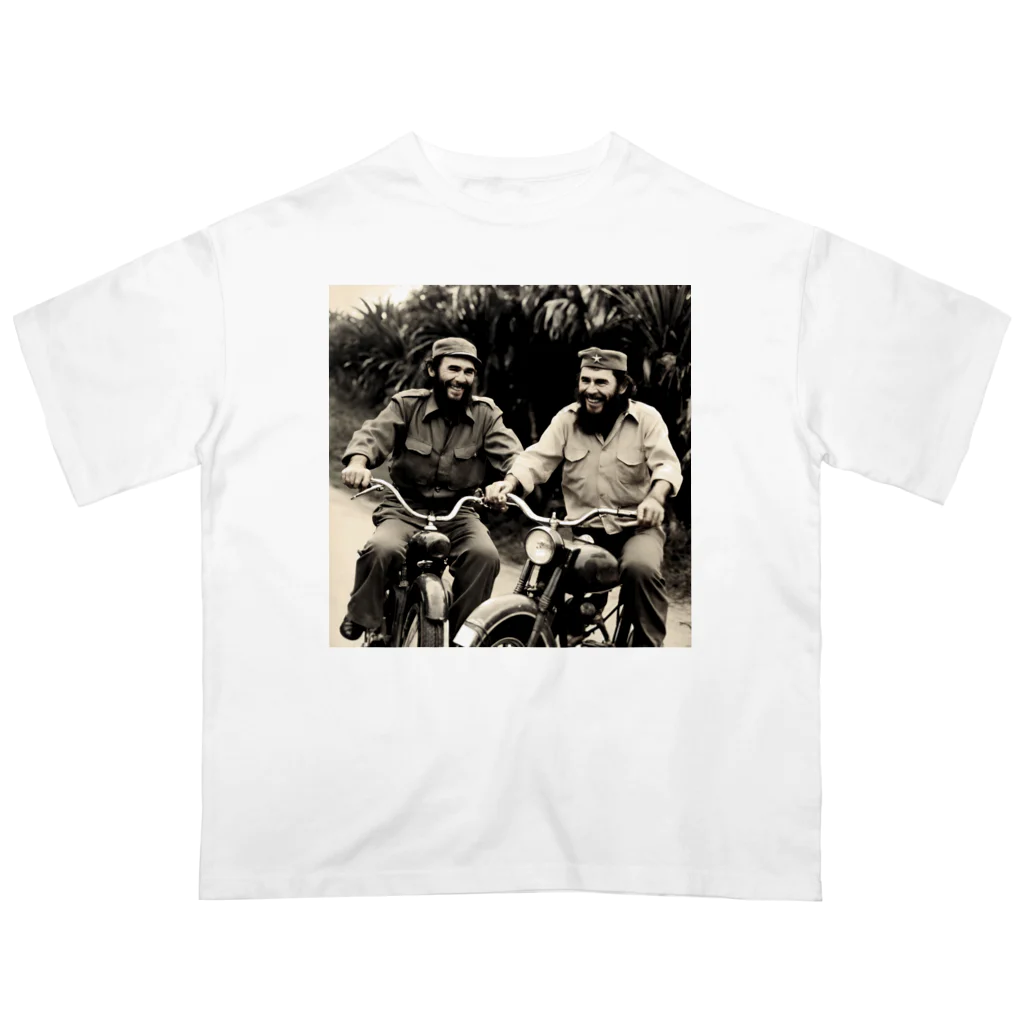 westside storeのI wish there was a world like this. "Fidel Castro" and "Che Guevara." オーバーサイズTシャツ