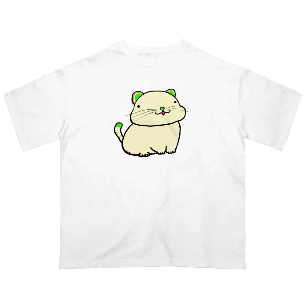 まるちょ屋の猫のほげお オーバーサイズTシャツ