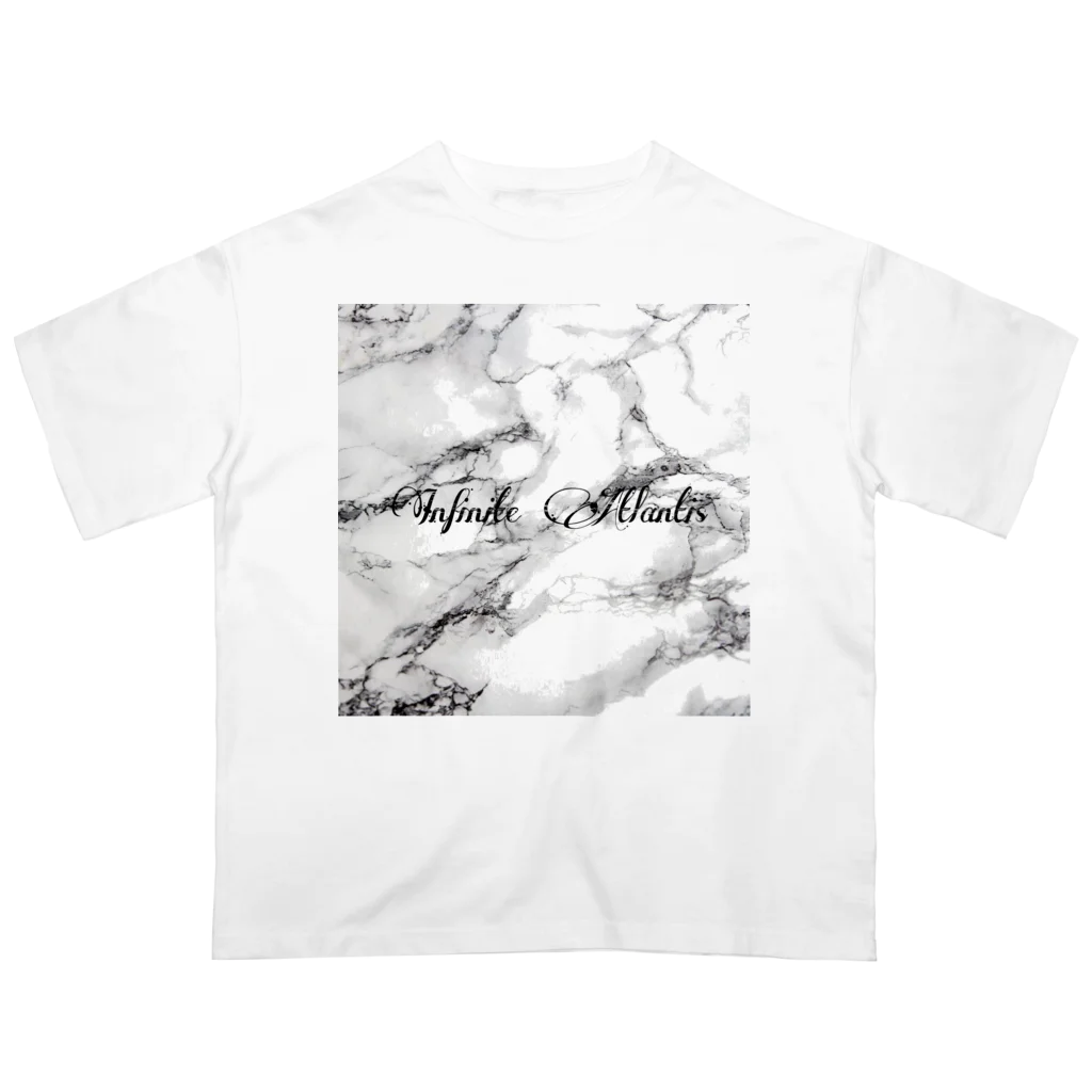 Infinite AtlantisのInfinite Atlantis (white marble) オーバーサイズTシャツ