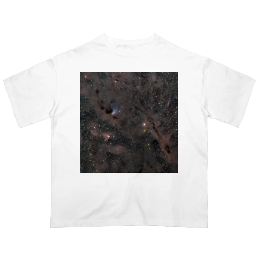 S204_NanaのNGC1539と分子雲 オーバーサイズTシャツ