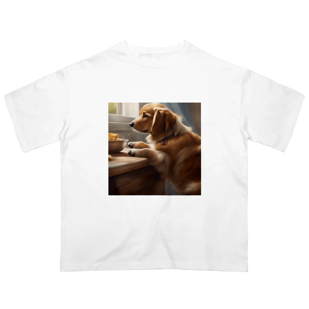 ponazuの帰りを待つ犬 Oversized T-Shirt