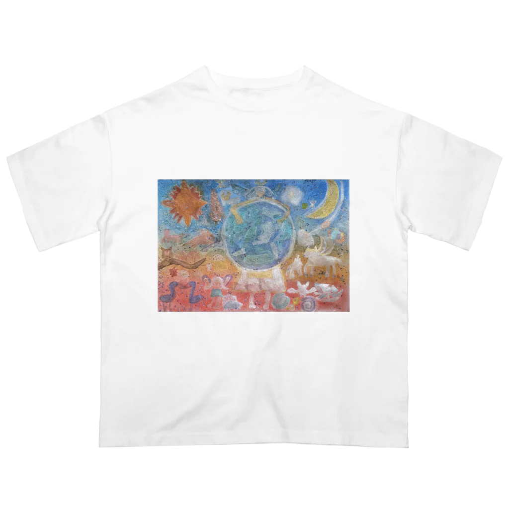 幻想世界のアースヒーリング Oversized T-Shirt