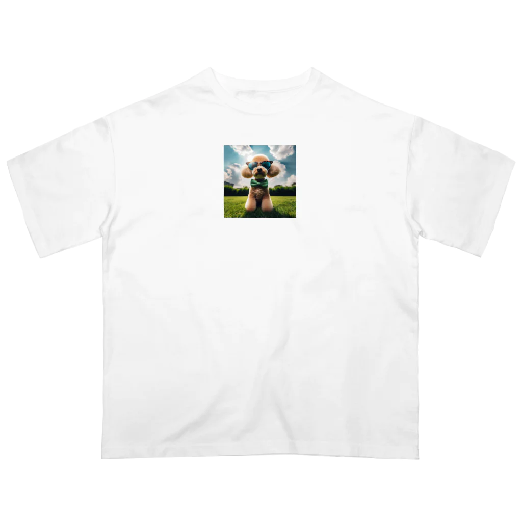 chibita08のグラサンプードル オーバーサイズTシャツ