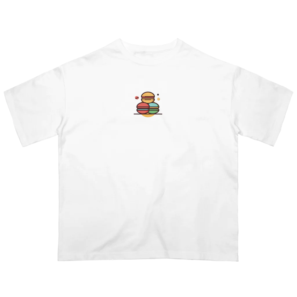 ハチ-8のマカロン　カラフル Oversized T-Shirt