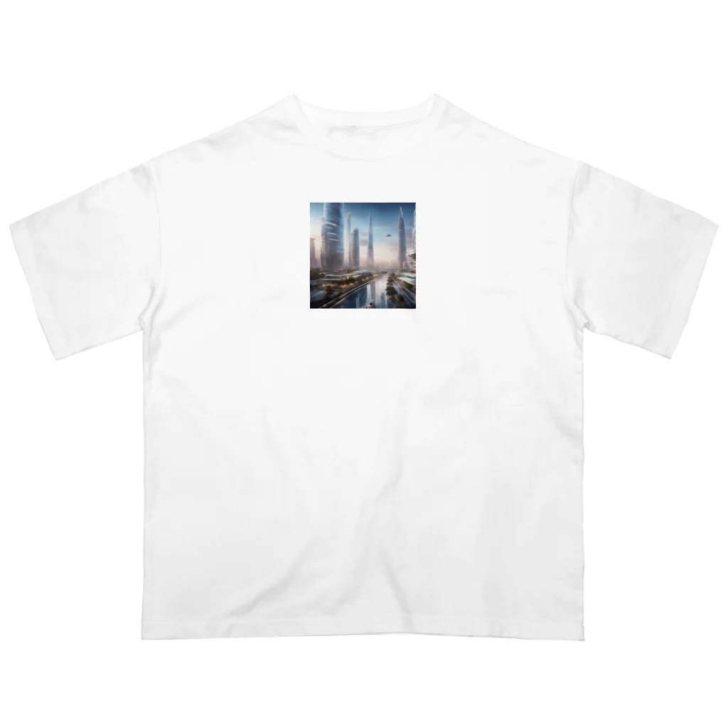 Banksy-sの3. Futura Metropolis オーバーサイズTシャツ