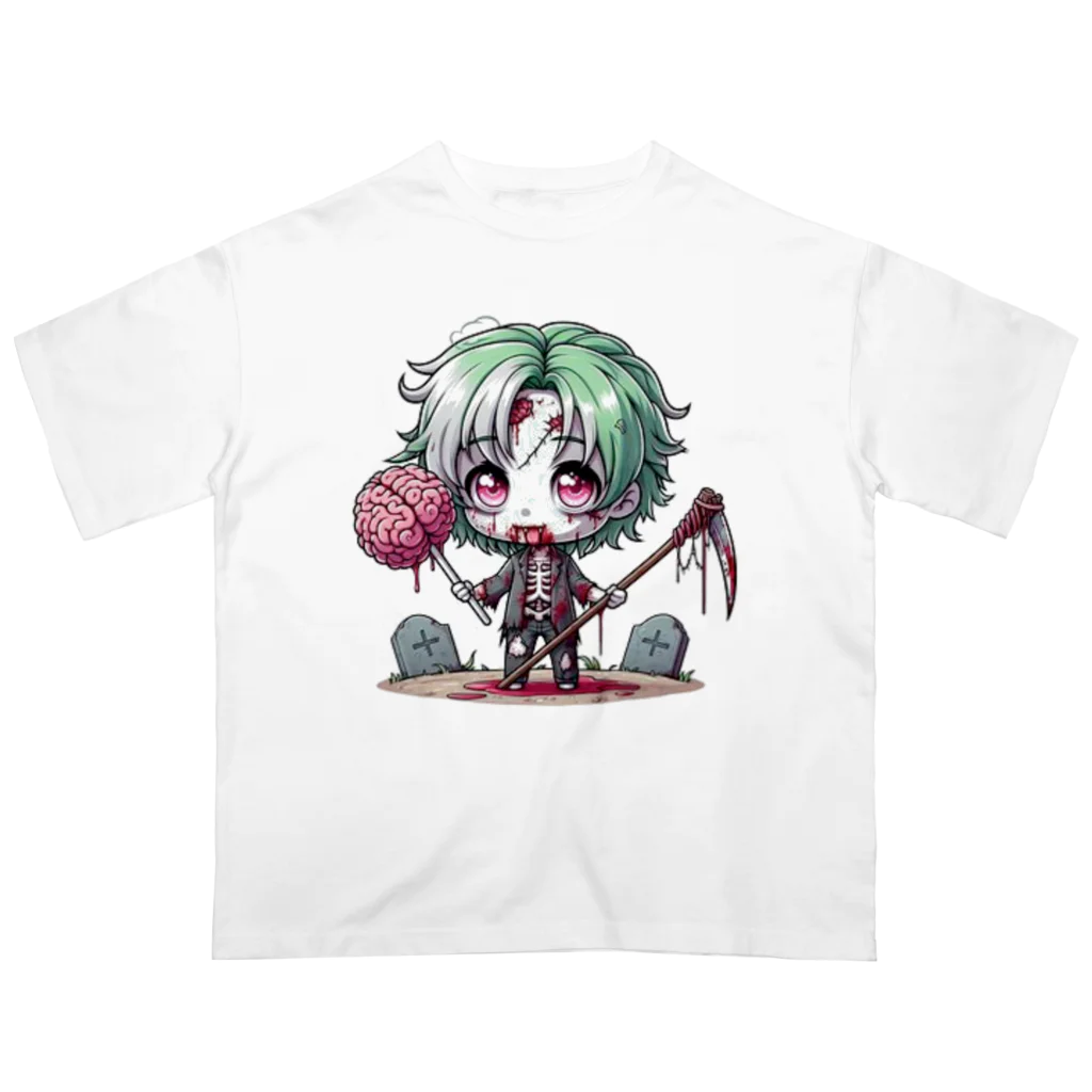 saitou1x4のホラー　ゾンビ８ オーバーサイズTシャツ