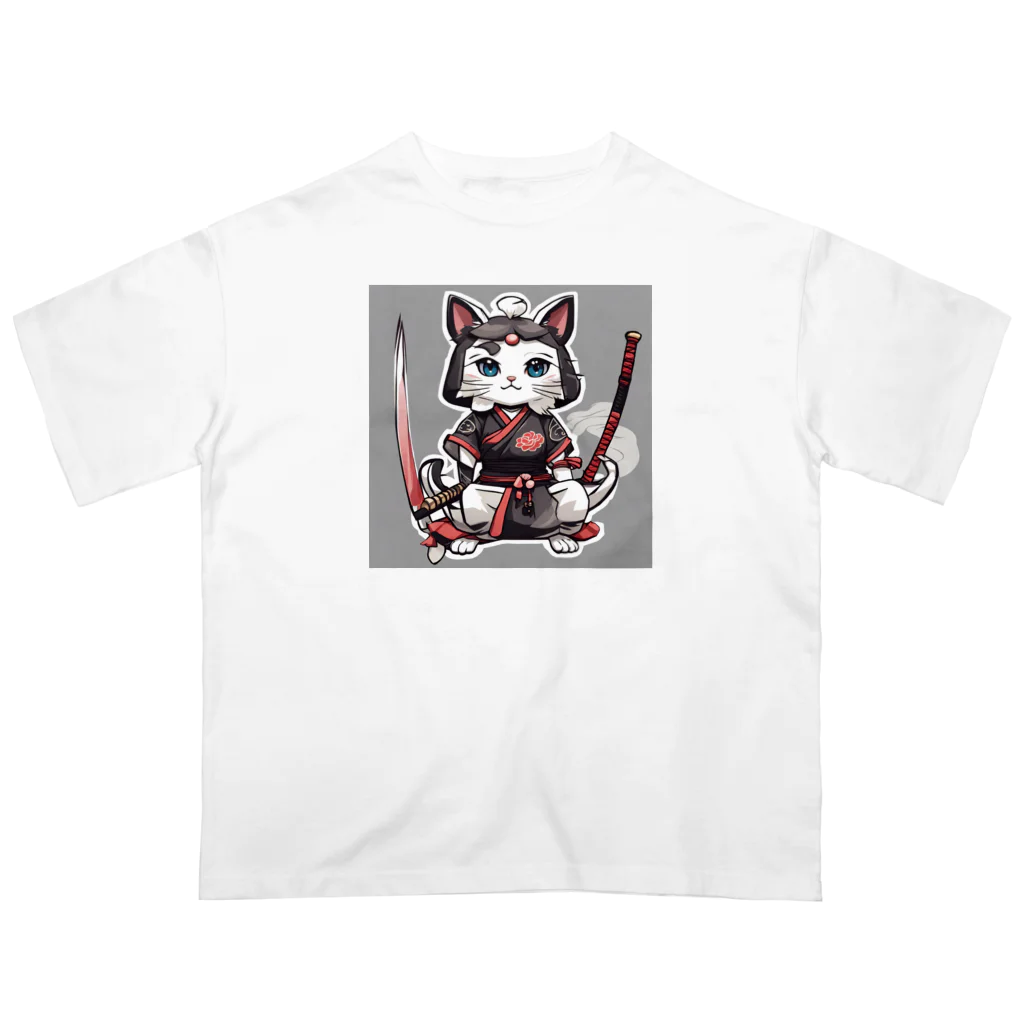 michael−skショップの猫侍 オーバーサイズTシャツ