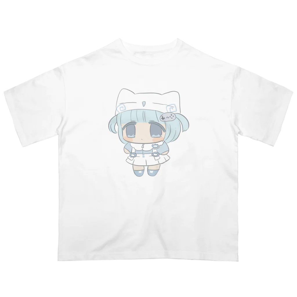 飴 もうふの薄水りま オーバーサイズTシャツ