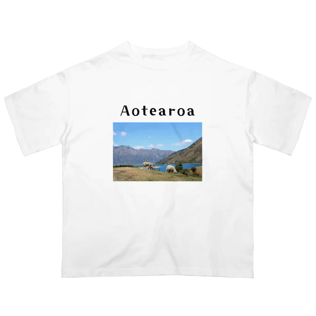 絶景の宝石箱のAotearoa　〜自然の宝石箱:ニュージランドより〜 Oversized T-Shirt