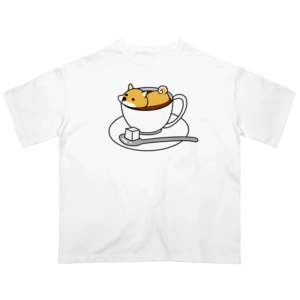 キノフシの店のしばいぬコーヒー オーバーサイズTシャツ