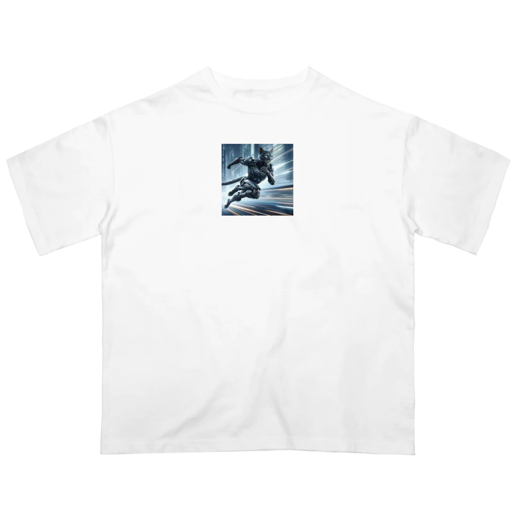 lonely_wolfの閃光を切り裂くチーター・ブレード Oversized T-Shirt