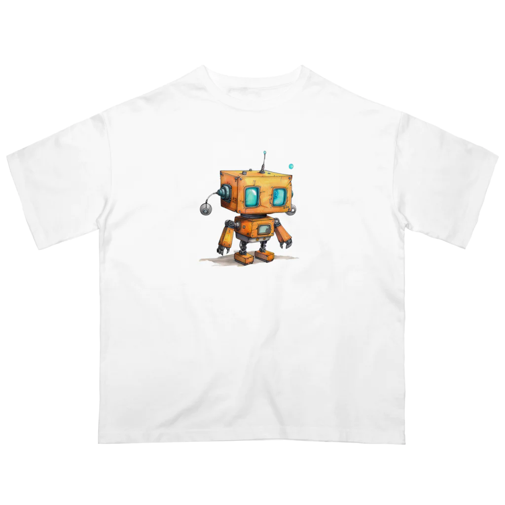 Sachi0625のレトロ戦闘ロボットＨ オーバーサイズTシャツ