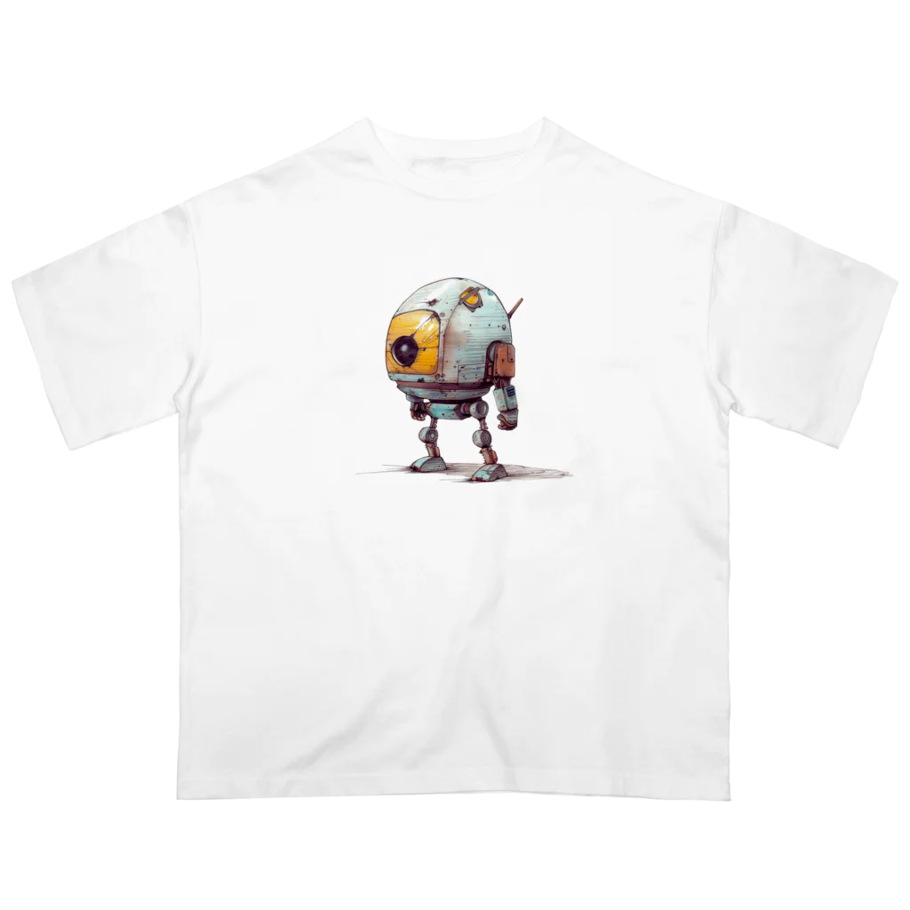 Sachi0625のレトロ戦闘ロボットＲ オーバーサイズTシャツ