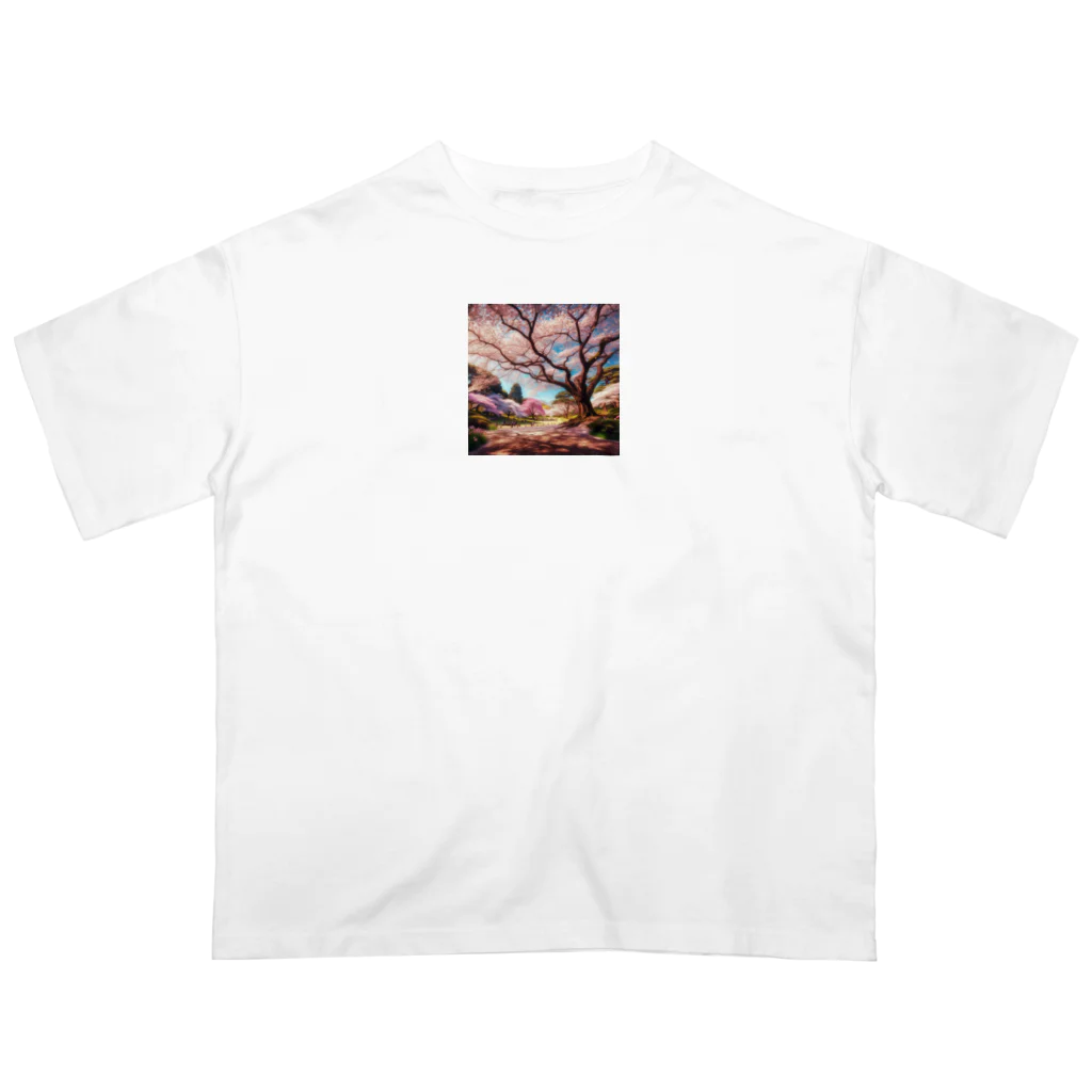 bobokeの桜 Oversized T-Shirt