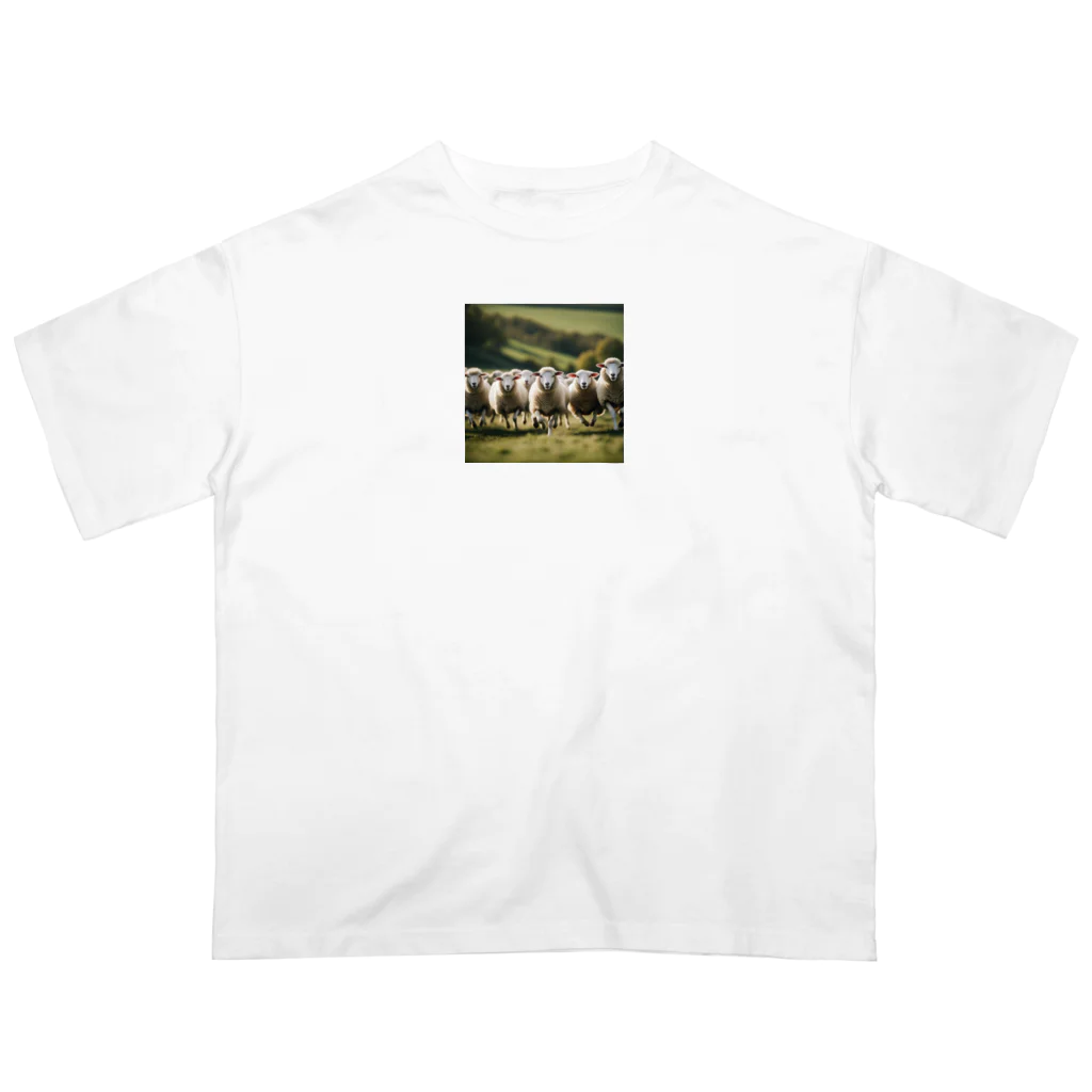 artworks358の羊の援軍 Oversized T-Shirt