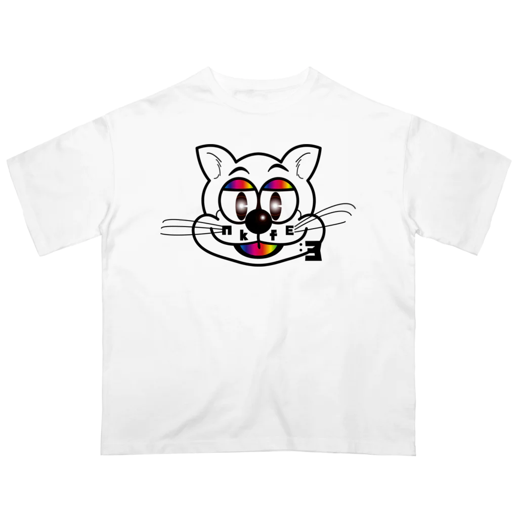 NKFE3のNKFEオリジナルキャット オーバーサイズTシャツ