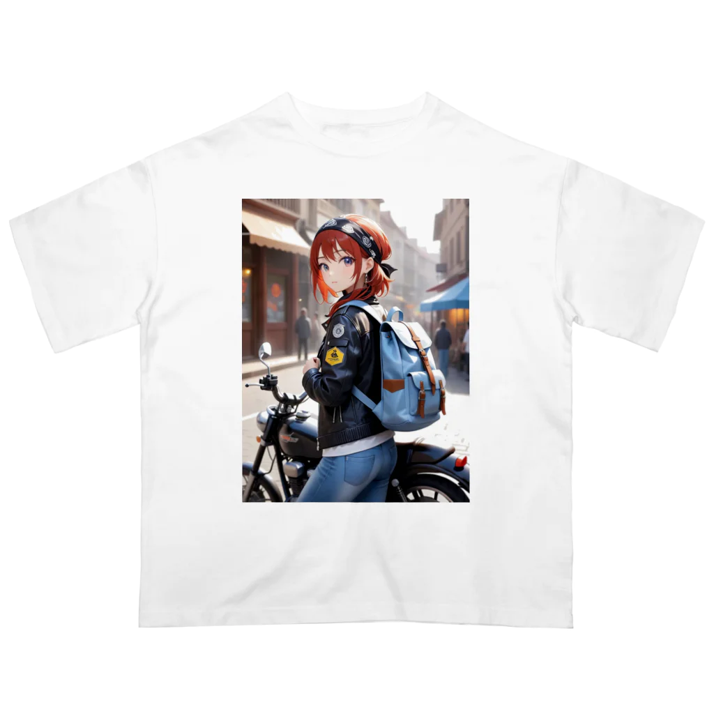 ヨーカズのバイク女子そら Oversized T-Shirt