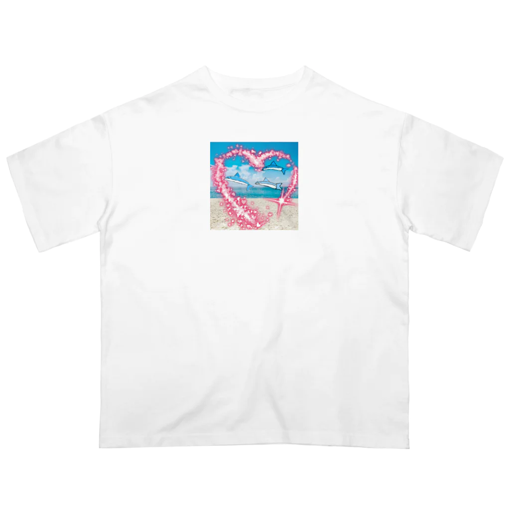 Shironekokuuのイルカくん Oversized T-Shirt