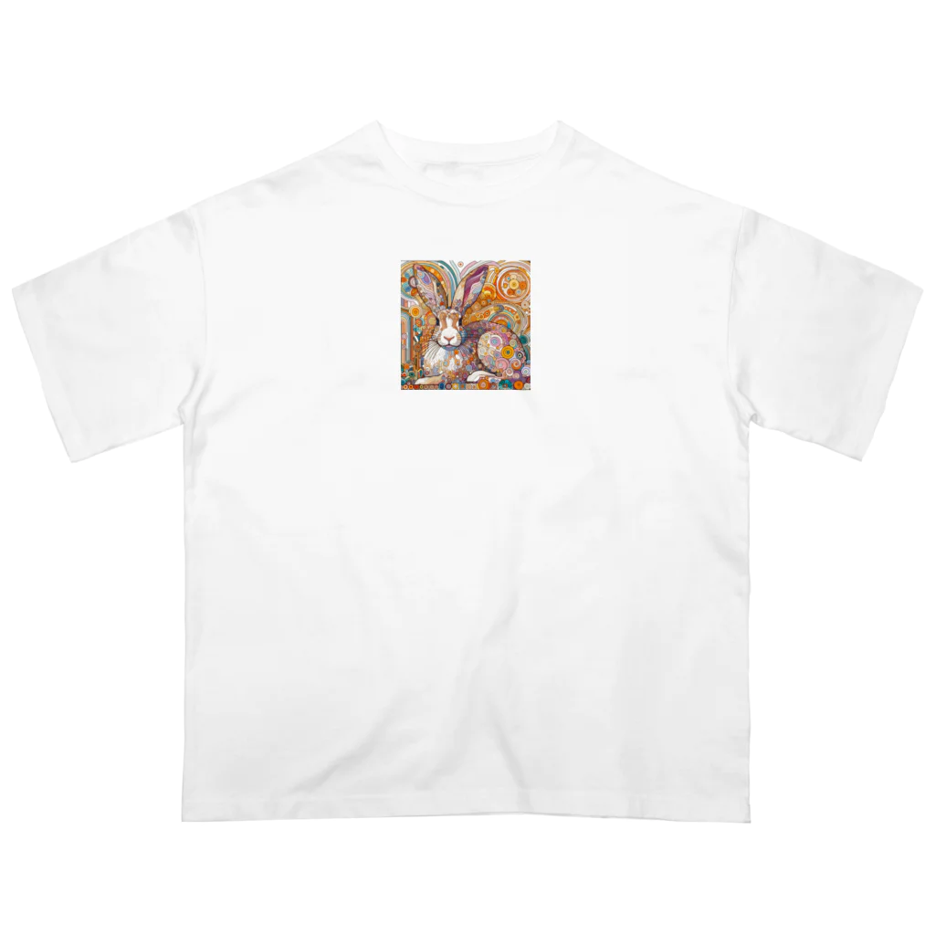 tearai-ugaiのクリムトウサギ オーバーサイズTシャツ