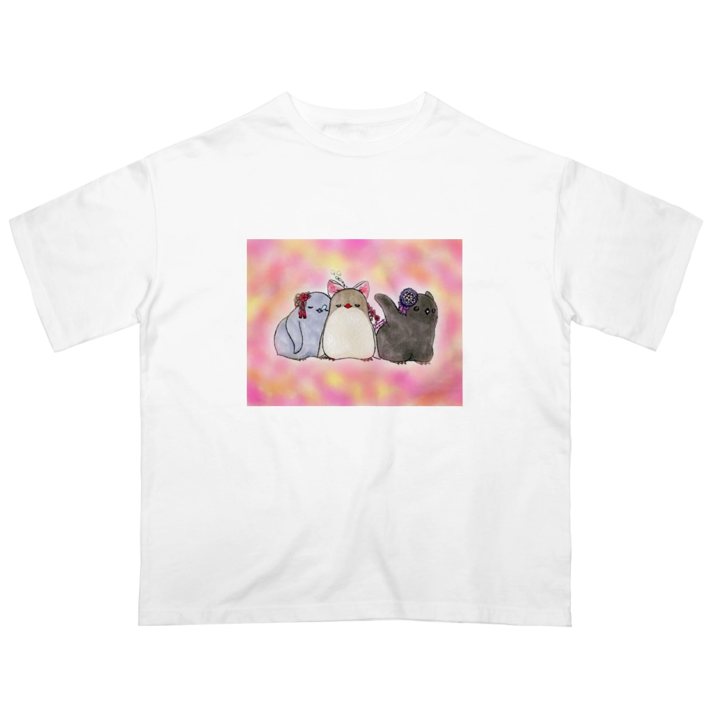 ヤママユ(ヤママユ・ペンギイナ)のたのしいヒナまつり Oversized T-Shirt