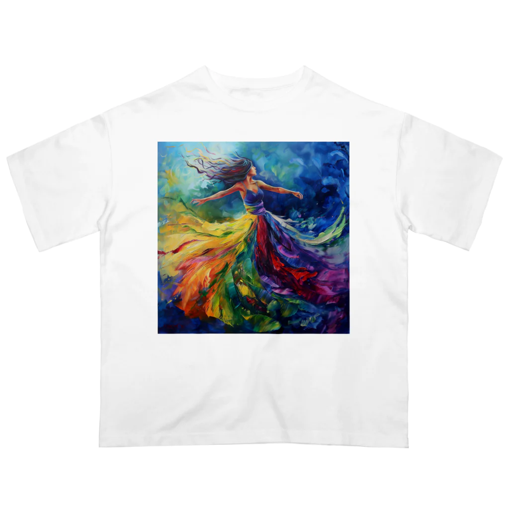 マツトの風に揺れる絵画 Oversized T-Shirt