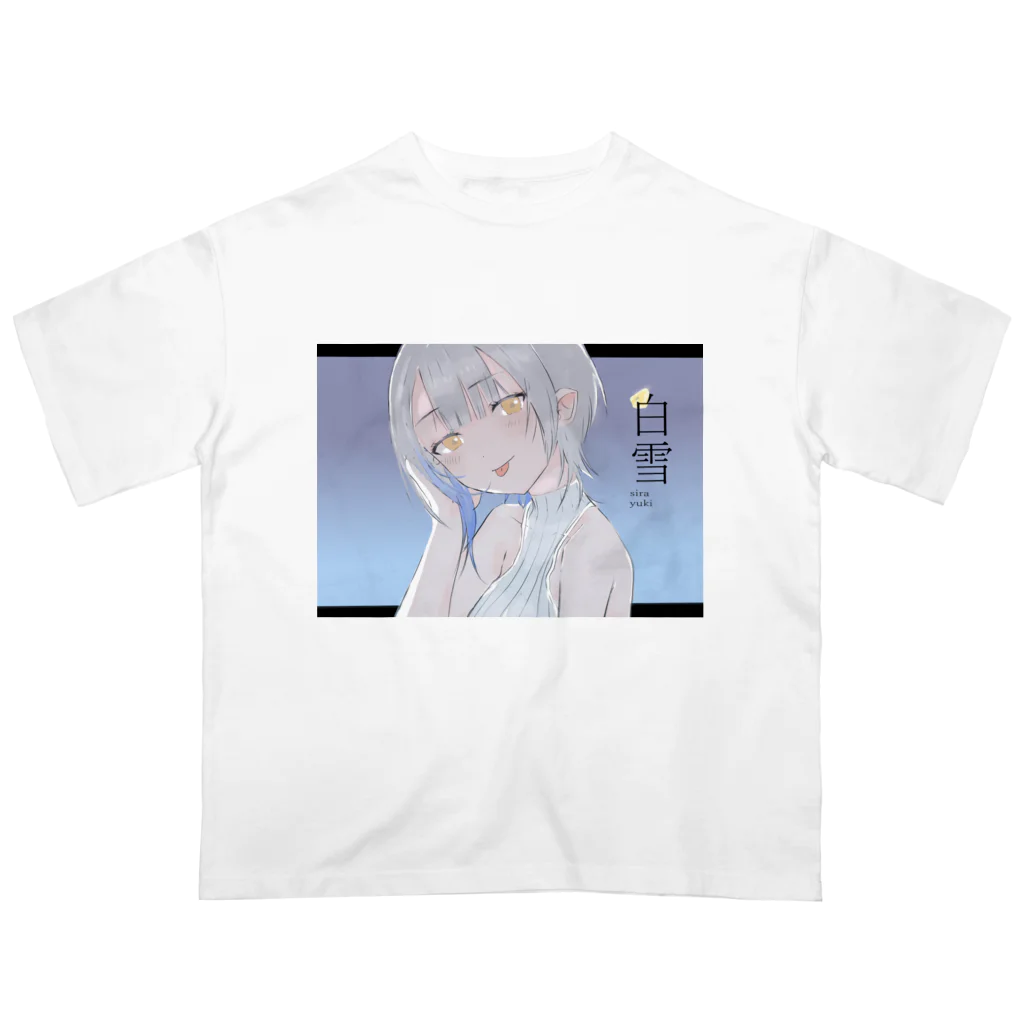 白雪のお店のオーバーサイズ白雪Ｔシャツ Oversized T-Shirt