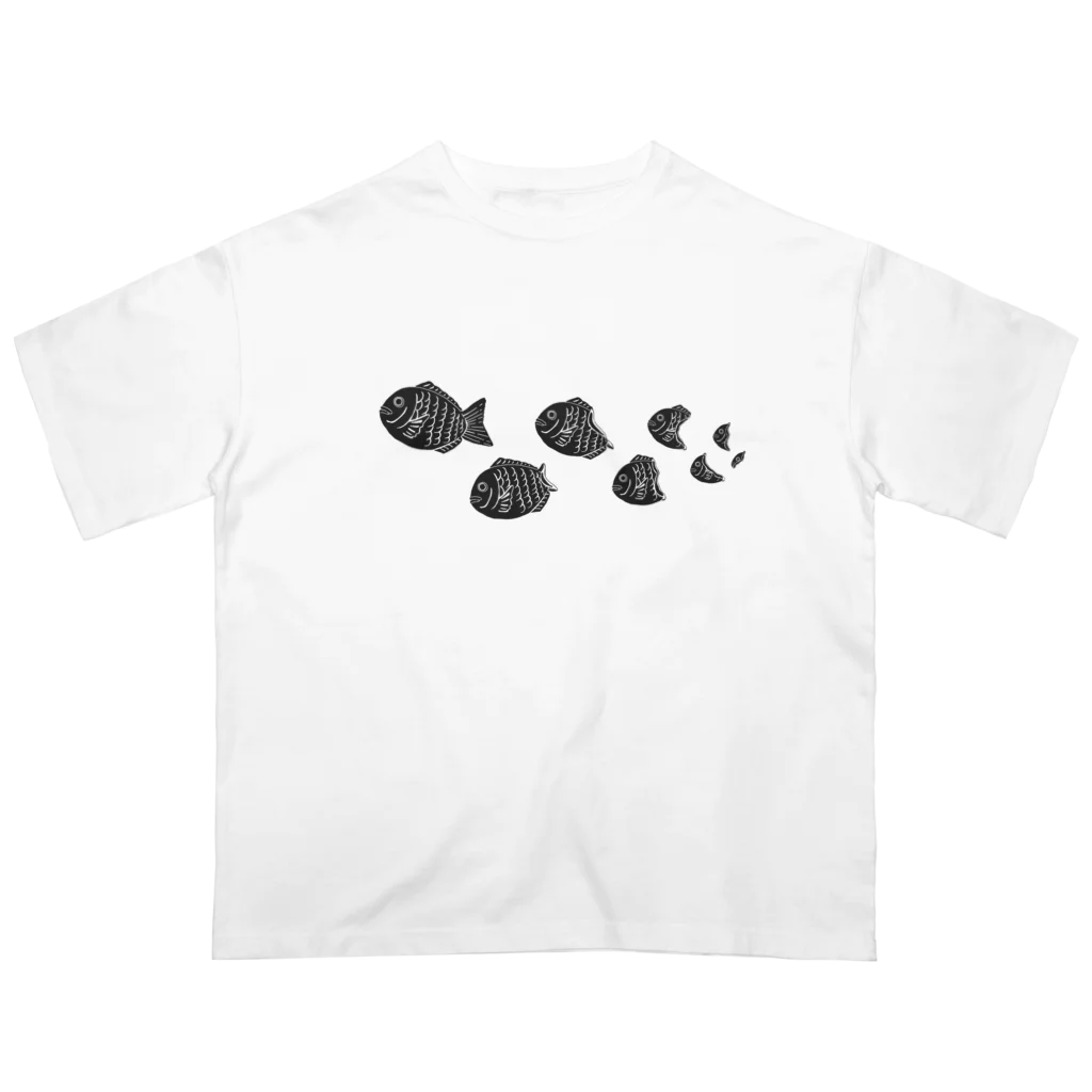 ozu_kochiのたい焼き２ オーバーサイズTシャツ