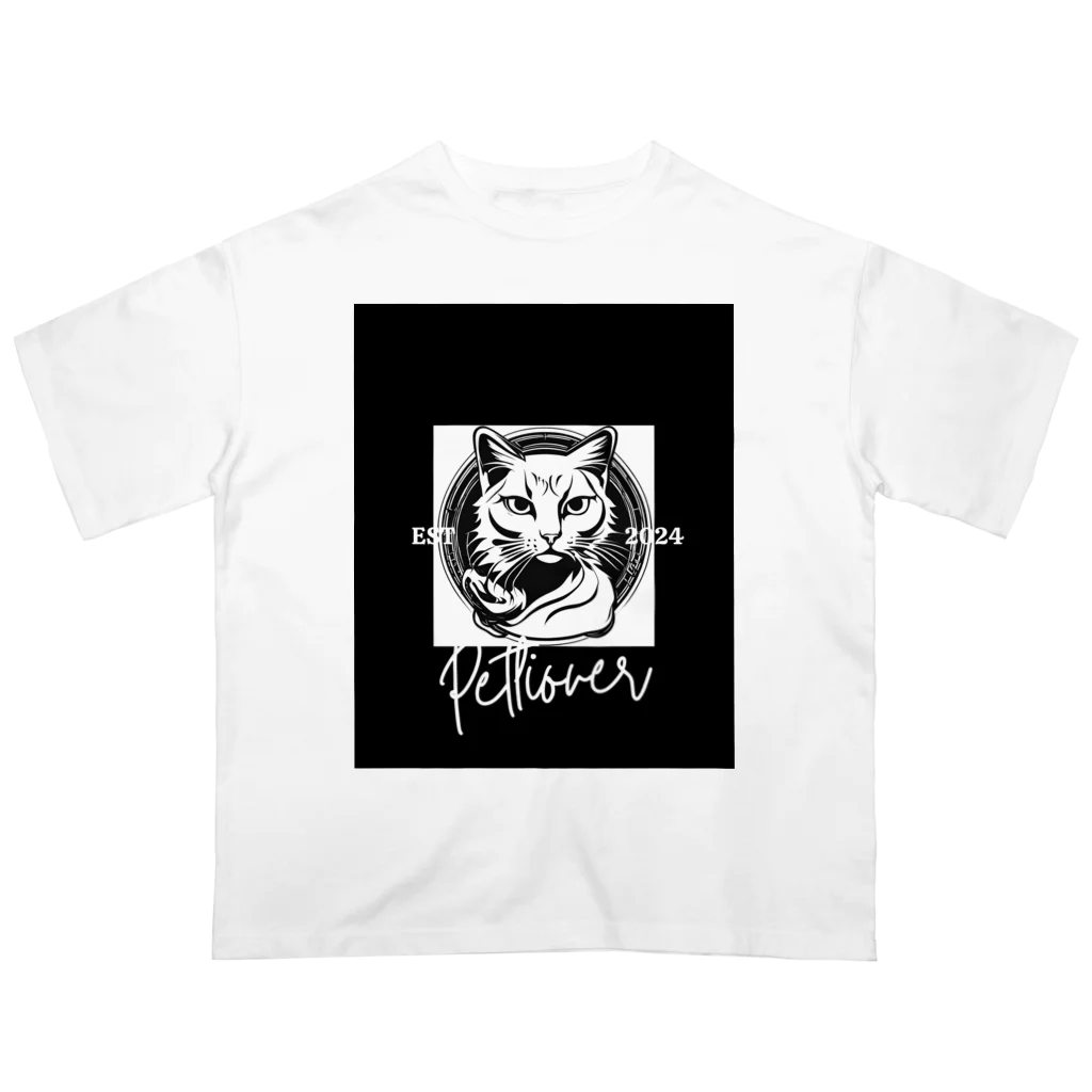 SERIY_SHOPの勇敢な猫戦士 オーバーサイズTシャツ