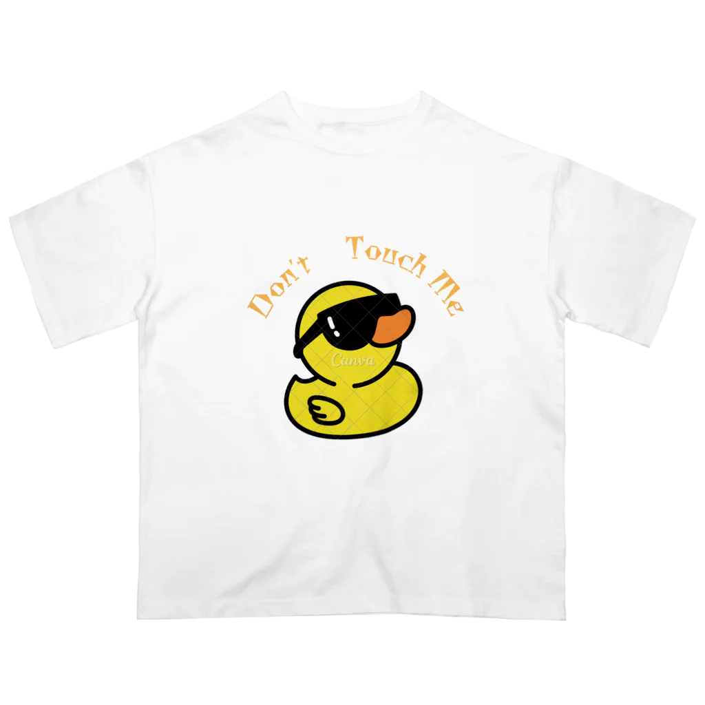 にゃんこのサングラス　アヒル オーバーサイズTシャツ