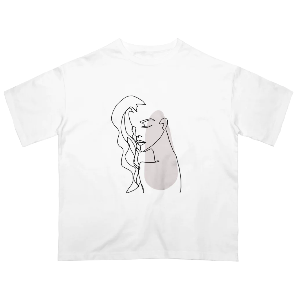 monstersのwoman2（背景透過ver） オーバーサイズTシャツ