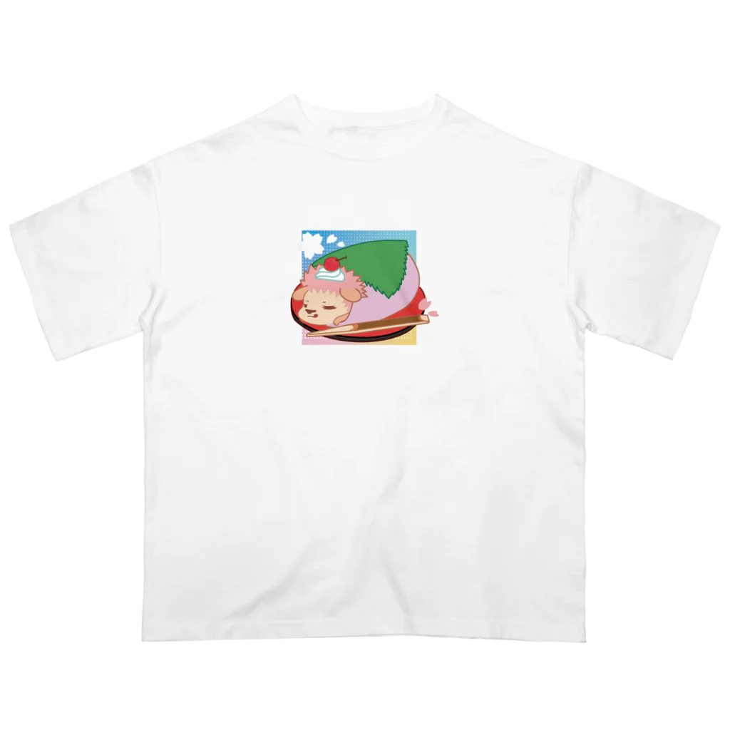 さちあきのおみせの季節のさくら餅ハリネズミ Oversized T-Shirt