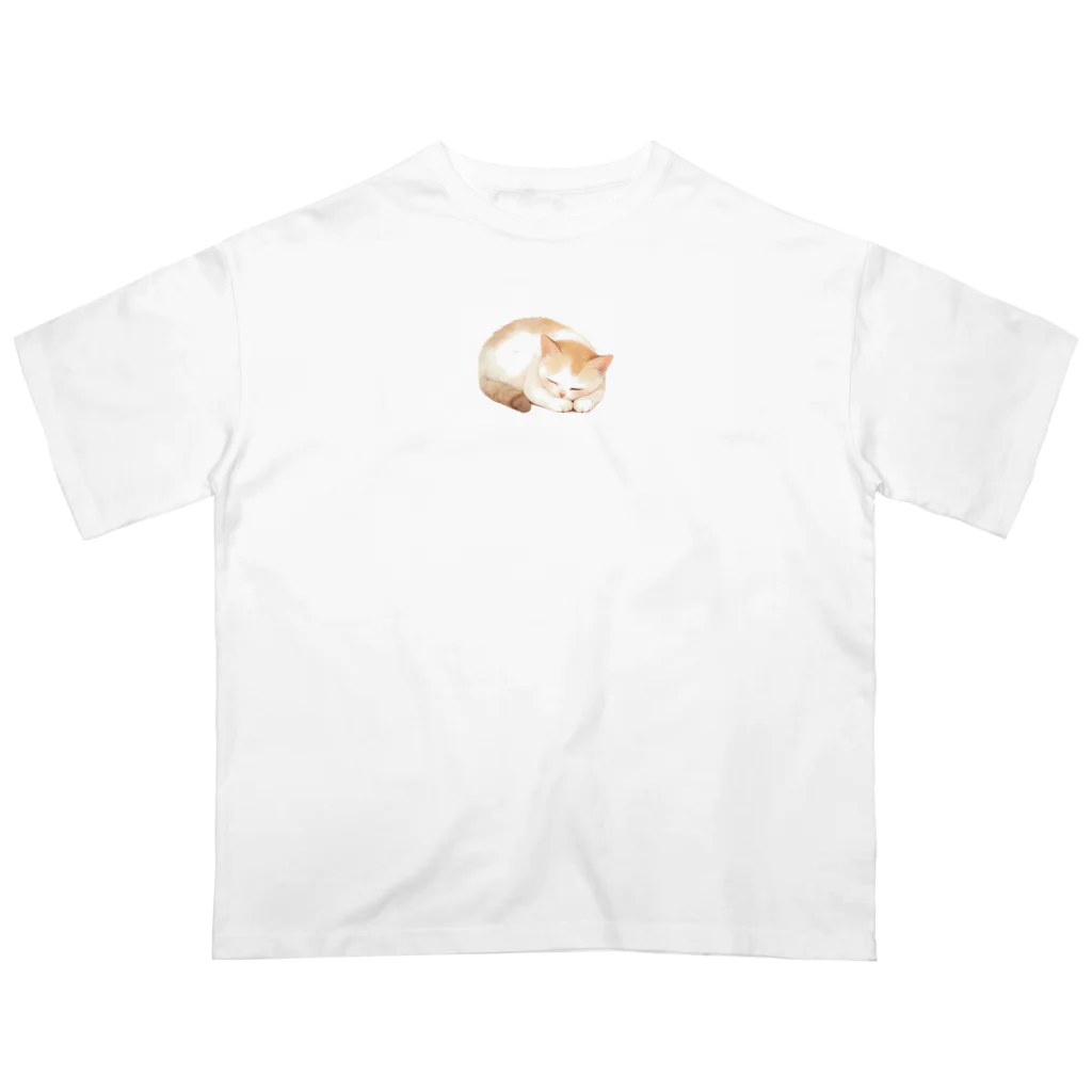 Cute Animalsのすやすやにゃんこ オーバーサイズTシャツ