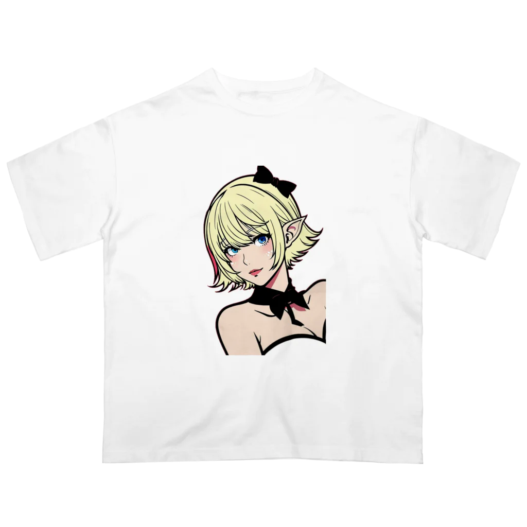 AI美女グラビアアートの異世界ラウンジ〜キサラ・エレナ3〜 オーバーサイズTシャツ