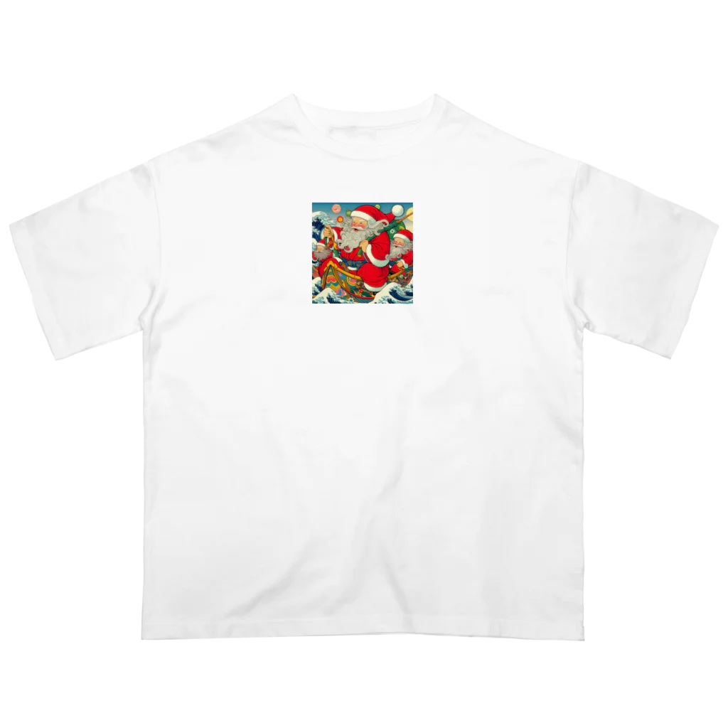 momonekokoの和風サンタクロース オーバーサイズTシャツ