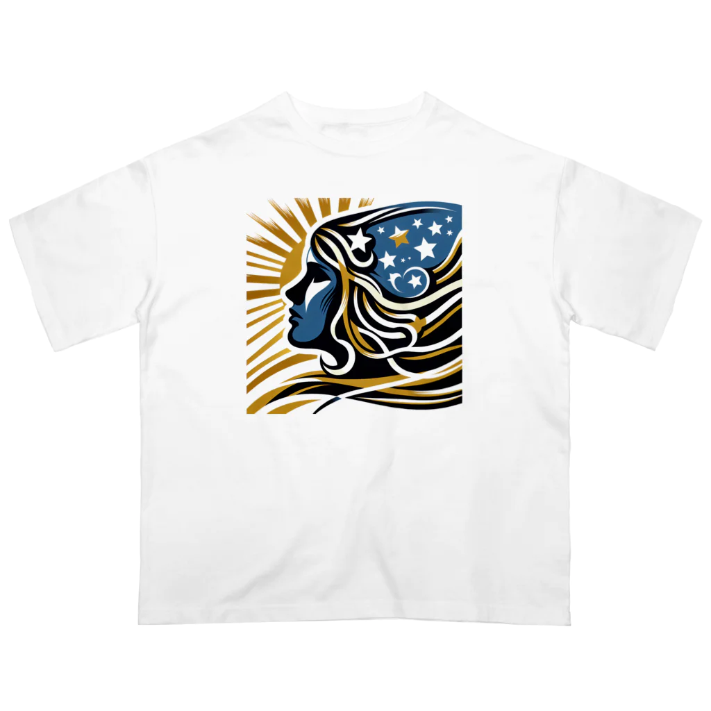 Laitのstatue of liberty オーバーサイズTシャツ