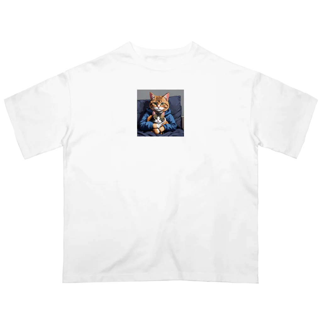 golkichiの猫to猫 オーバーサイズTシャツ