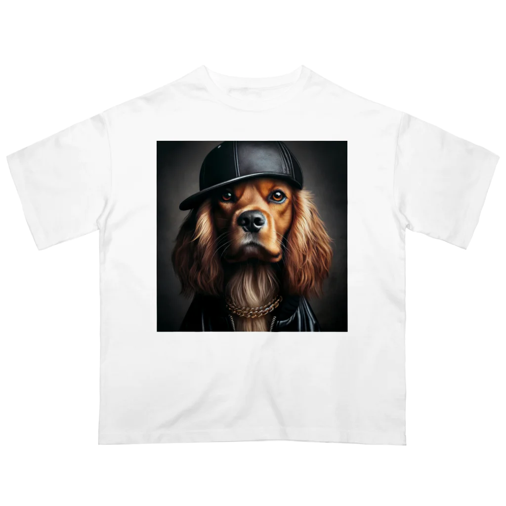 キャップ犬専門店のキャップ犬12 Oversized T-Shirt