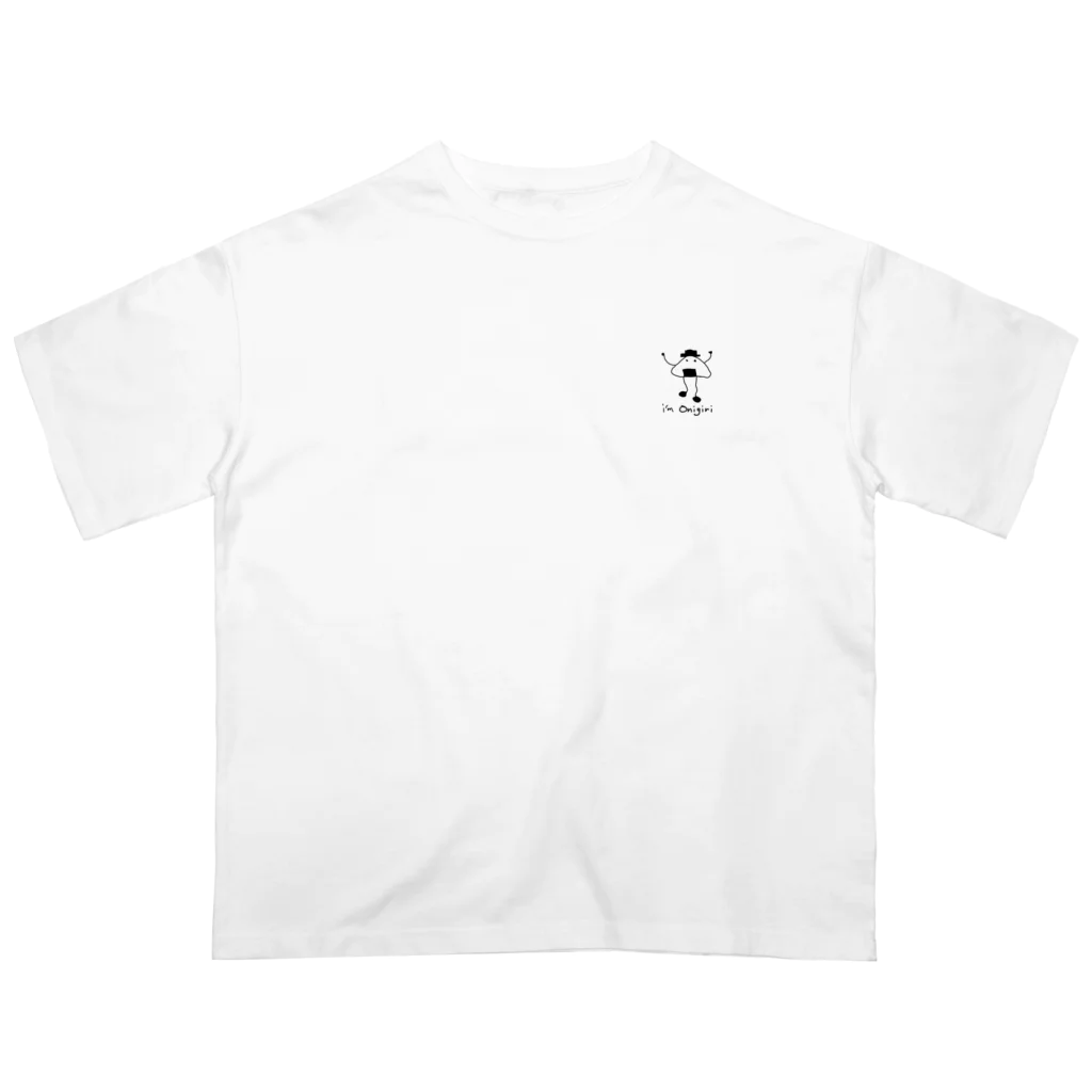 K Designのi'm Onigiri（ワンポイント） オーバーサイズTシャツ