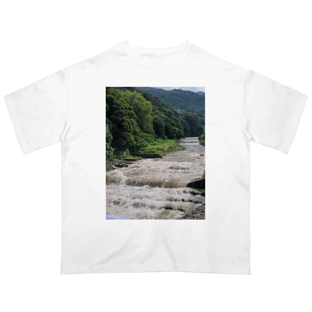 TACOIKAのHakone　RainyDay オーバーサイズTシャツ