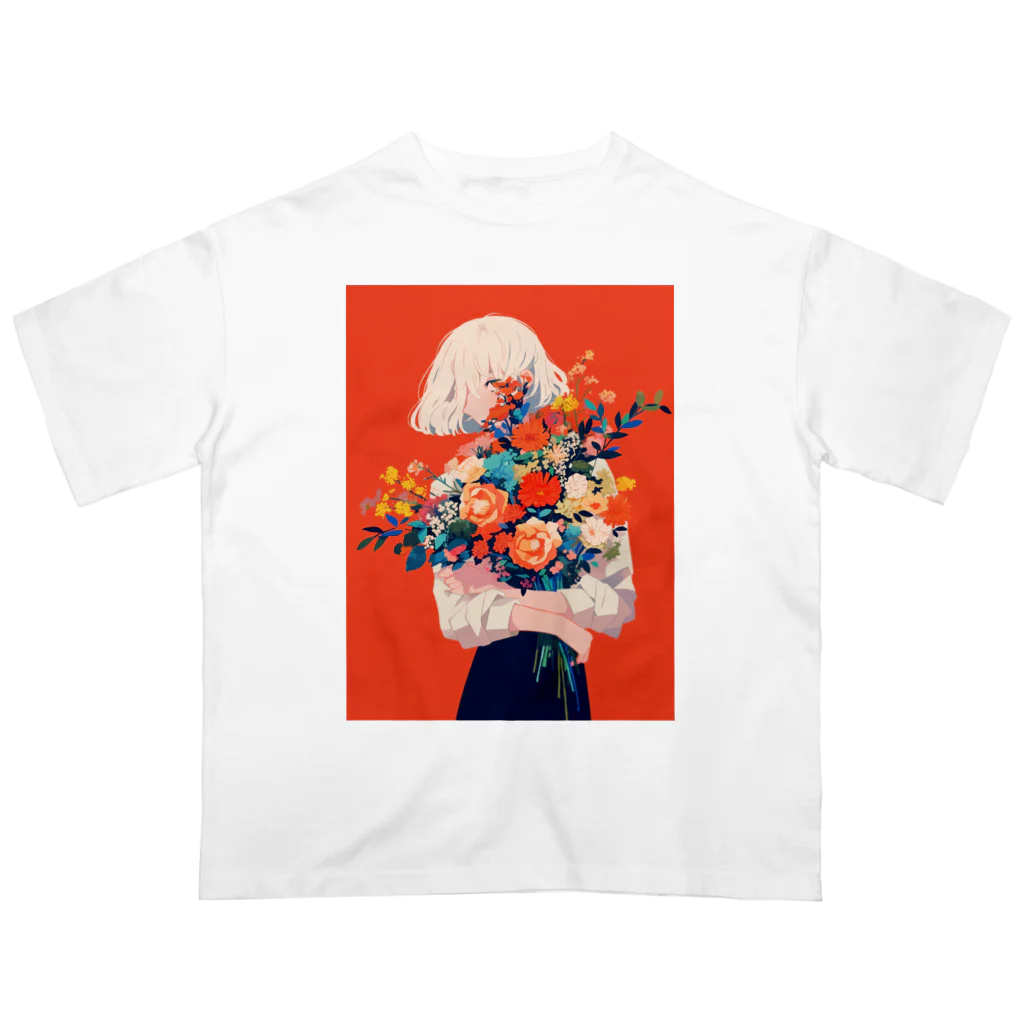 AQUAMETAVERSEの花束をあなたに　Hime  2530 Oversized T-Shirt