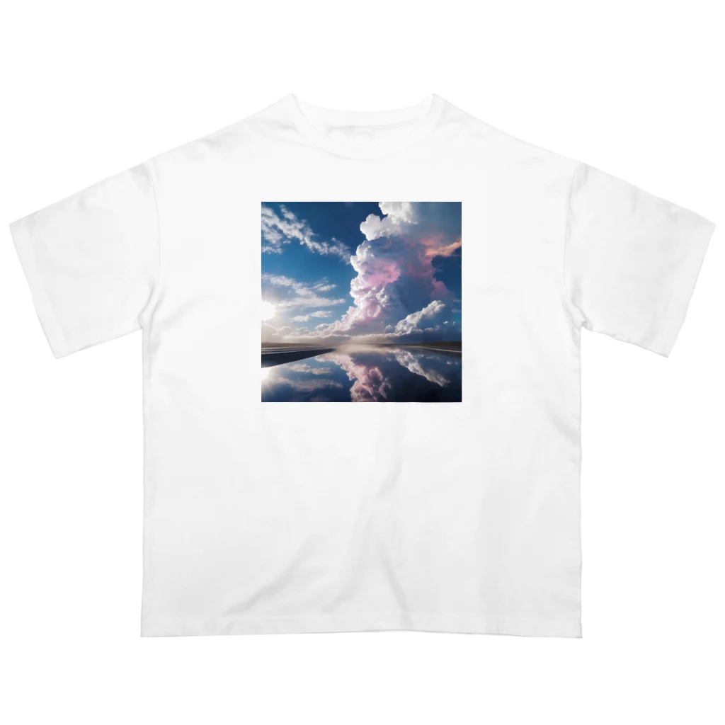 chan-takehaniの天空の鏡  オーバーサイズTシャツ