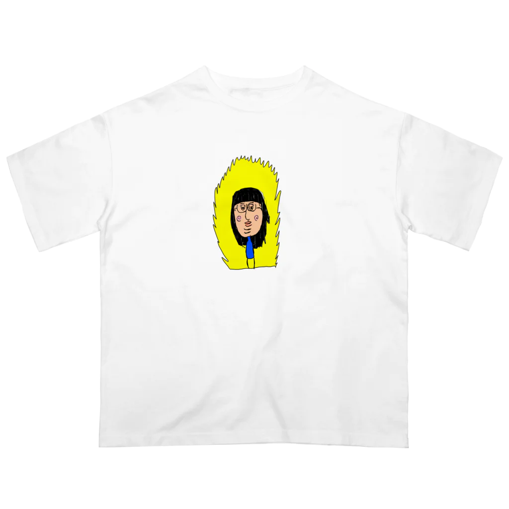 謎の仲間たちのキメてる美女 オーバーサイズTシャツ