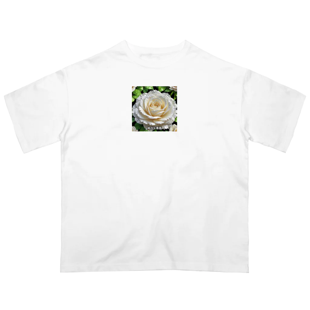 ユウキスタイリッシュショップの一輪のバラ オーバーサイズTシャツ