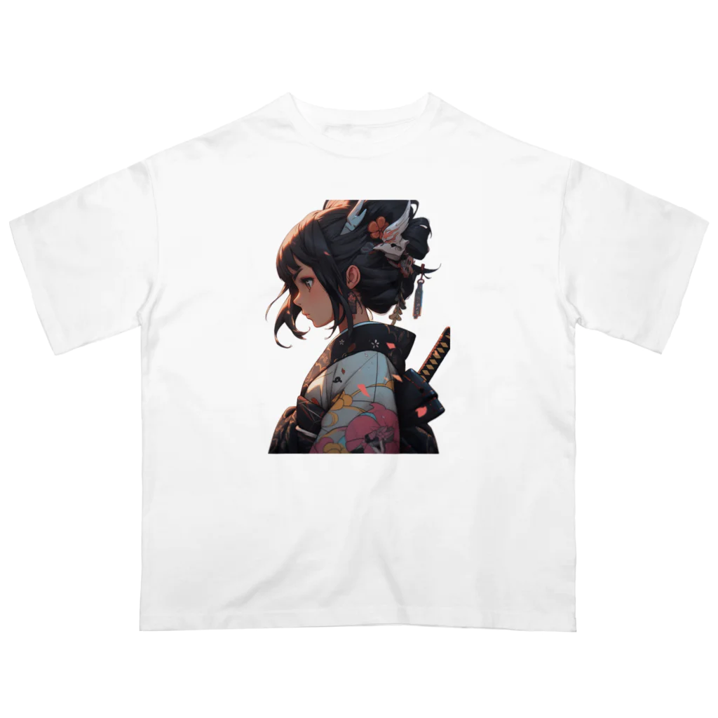 WakuWakustoreのBeautiful Samurai オーバーサイズTシャツ