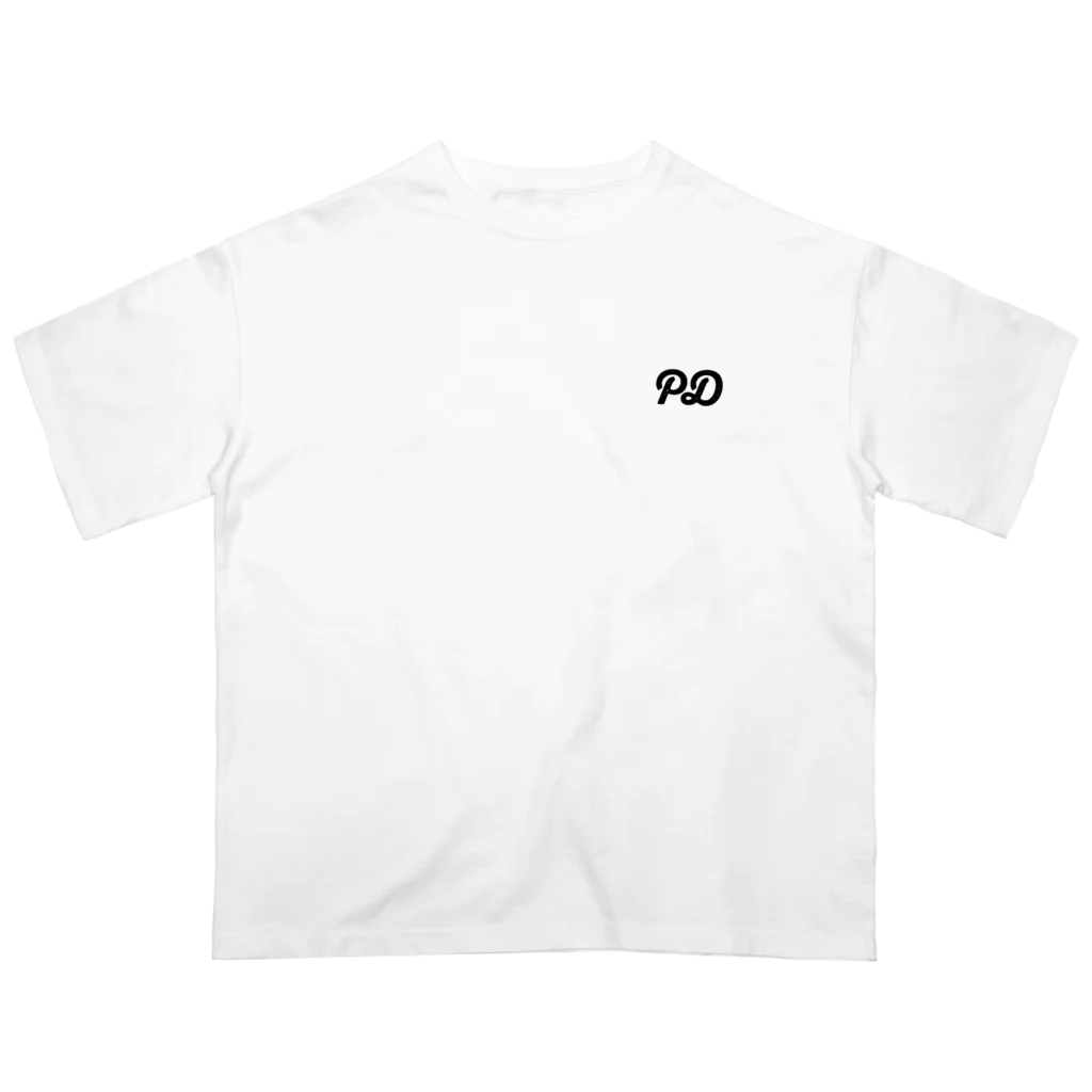 poodle_PDのPDロゴ　Tシャツ オーバーサイズTシャツ