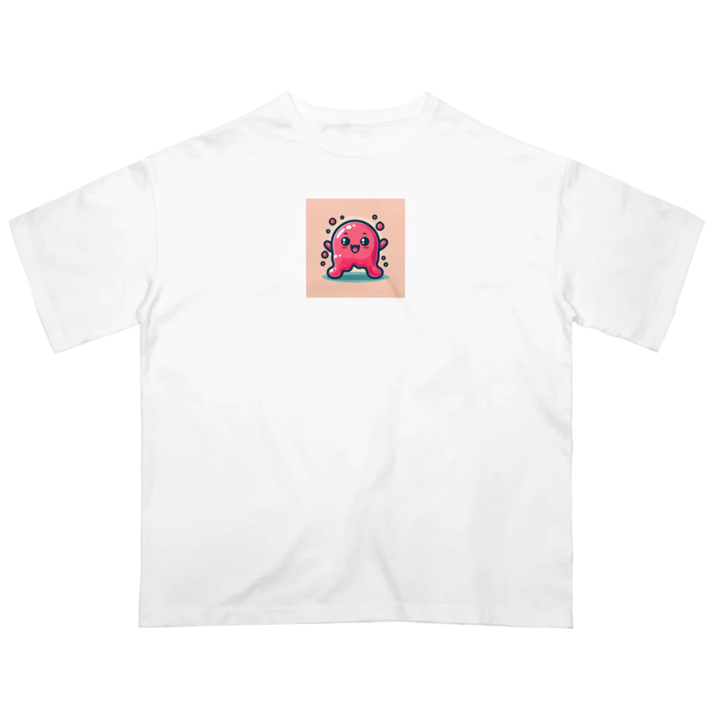 HASHIMONの可愛いピンクスライムくん オーバーサイズTシャツ