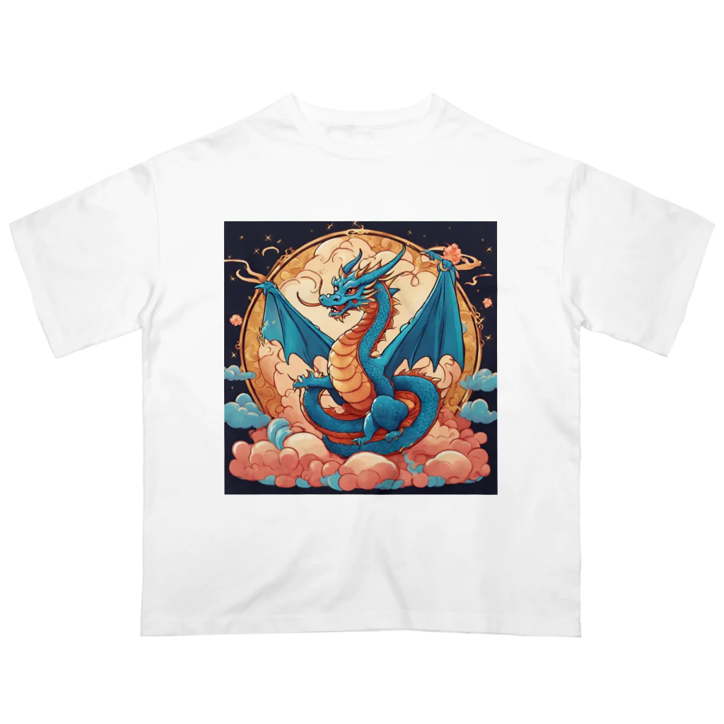 the blue seasonの昇華する守護龍 Oversized T-Shirt