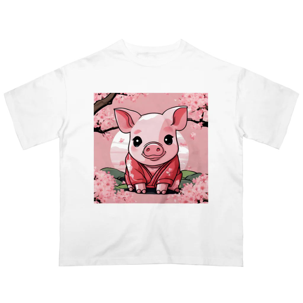 🐽ブヒブヒ🐽の子ブタちゃんのかわいいグッズ Oversized T-Shirt