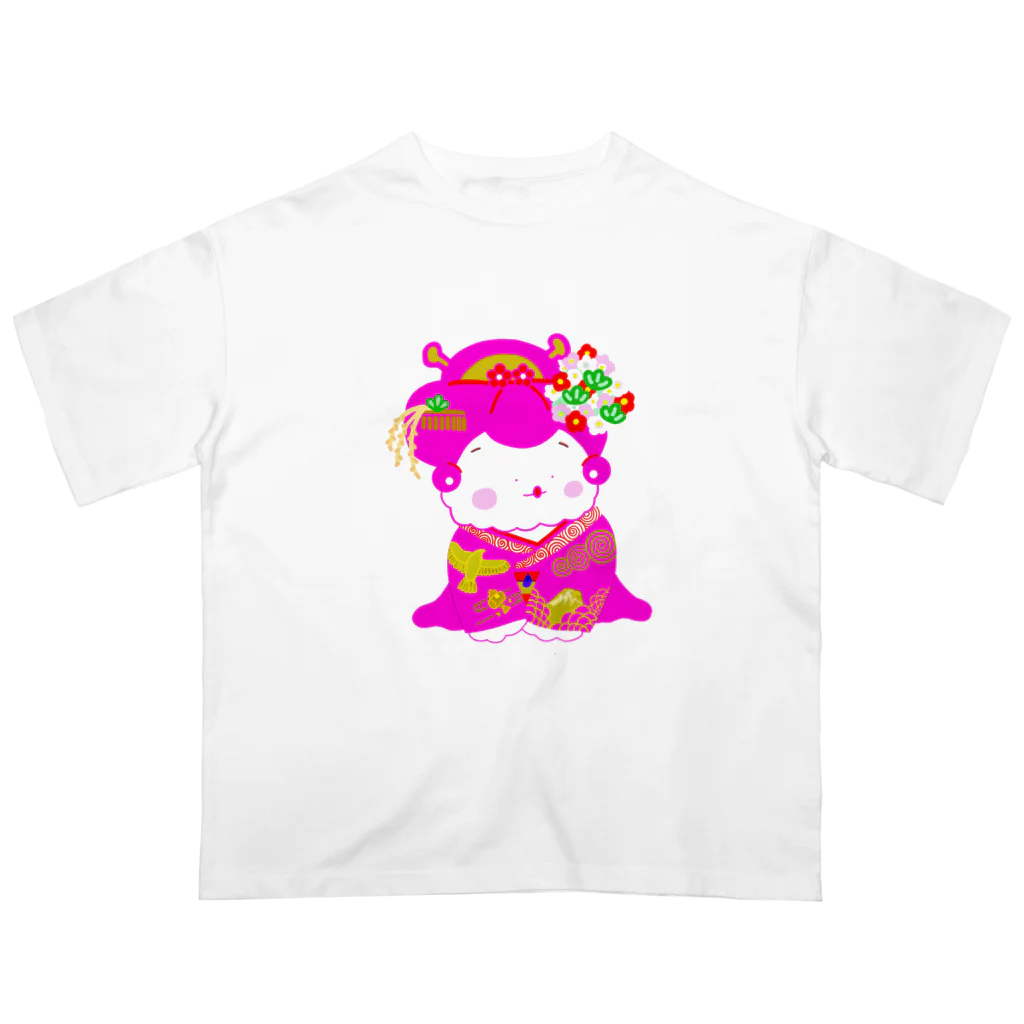 しぜんとあそんでるのの舞妓さん(ピンク) Oversized T-Shirt